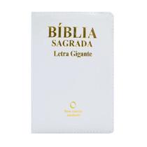 Biblia sagrada naa letra gigante luxo preta/azul com indice