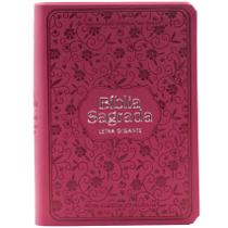 Bíblia Sagrada NAA para Mulher, Letra Gigante, com palavras de Jesus destacadas, Capa material sintético Rosa Bíblia Sagrada NAA para Mulher, Letra Gigante, com palavras de Jesus destacadas, Capa material sintético Rosa