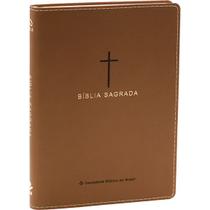 Bíblia Sagrada Naa Slim Sbb Capa em material sintético, Marrom: Nova Almeida Atualizada (Naa)