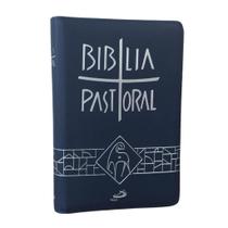 Bíblia Sagrada Nova Pastoral Media Capa Zíper Emborrachada Completa - Paulus Editora