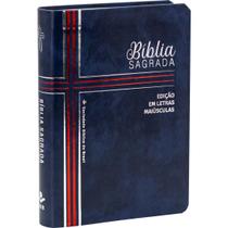 Bíblia Sagrada - NTLH - Letra Grande Maiúsculas - Capa PU Azul