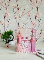 Biblia Sagrada NVI Anote Sakura Flor de Cerejeira Personalizada Biblia Sagrada NVI Anote Sakura Flor de Cerejeira Personalizada