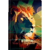 Bíblia Sagrada NVI Capa Dura Letra Normal Leão Pão Diário Cristã Evangélica Gospel Índice Crente Feminina Mulher Homem L