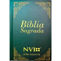 Bíblia Sagrada NVI Letra Gigante Capa Dura Moldura Azul
