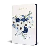 biblia sagrada nvi media capa dura azul flores e leão pb preta - ebenezer