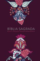 Bíblia Sagrada NVT Letra Grande Capa Dura Soft Indian Flowers Vinho