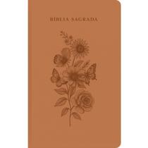 Bíblia Sagrada NVT Terracota Floral