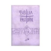 Bíblia Sagrada Pastoral - Bolso - Zíper Lilas