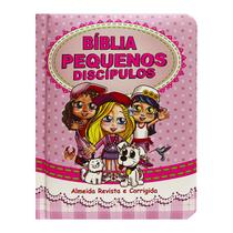 Bíblia Sagrada Pequenos Discípulos ARC Letra Grande Com Harpa Avivada e Corinhos Capa Dura Almofadada Rosa Bíblia Sagrada Pequenos Discípulos ARC Letra Grande Com Harpa Avivada e Corinhos Capa Dura Almofadada Rosa