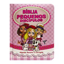 Bíblia Sagrada Pequenos Discípulos - Rosa - Arc - Harpa Avivada E Corinhos Bíblia Sagrada Pequenos Discípulos - Rosa - Arc - Harpa Avivada E Corinhos