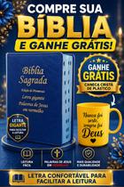 Bíblia Sagrada - Possui LETRAS GIGANTES - Harpa Cristã - Tamanho Grande - Versão Almeida - Luxo - Índice na Lateral - Au Bíblia Sagrada - Possui LETRAS GIGANTES - Harpa Cristã - Tamanho Grande - Versão Almeida - Luxo - Índice na Lateral - Au