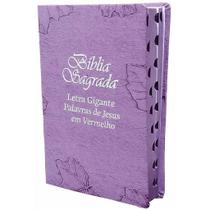Bíblia Sagrada Possui LETRAS GIGANTES Tamanho Grande Almeida Luxo Lilás Bíblia Sagrada Possui LETRAS GIGANTES Tamanho Grande Almeida Luxo Lilás