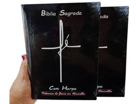 Bíblia Sagrada Preta FÉ/ Para Jovens Com Harpa/ Índice e Fala De Jesus Em Vermelho