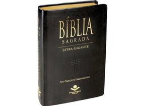 Bíblia Sagrada Preta- Ntlh- Letra Gigante- Fita De Marcação