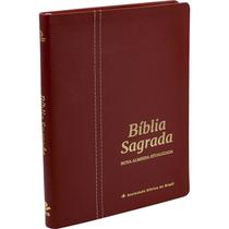 Bíblia Sagrada Slim - Couro Legítimo Colors Malagueta NAA SBB