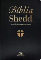 Biblia Shedd - ARA - Capa Couro Bonded Preta - VIDA NOVA