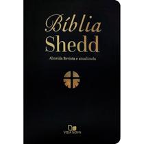 Bíblia Shedd ARA Letra Normal Capa Couro Preta Bonded - Editora Vida Nova Bíblia Shedd ARA Letra Normal Capa Couro Preta Bonded - Editora Vida Nova