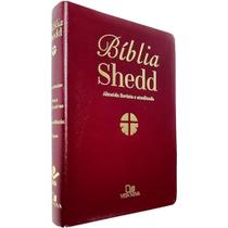 Bíblia Shedd. Bordô, média,luxo