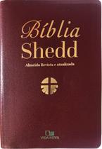 Biblia Shedd - Couro Bonded Bordo - Vida Nova