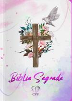 Bíblia Slim Capa Dura - RC - Harpa E Corinhos - Edição Luxo - Espírito Santo - Com Bordas Coloridas