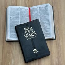 Bíblia Slim preta SBB - ultra fina compacta ARC