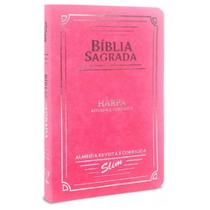 Bíblia Slim Semiflexivel Pink