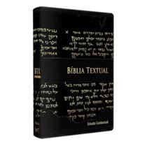 Bíblia Textual Tirada Do Hebraico Aramaico Grego -Preto Luxo