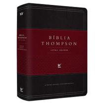 Bíblia Thompson Aec com Índice Letra Grande Capa Luxo Vinho e Preta - VIDA