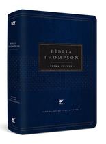 Bíblia Thompson AEC Letra Grande luxo azul e preta - VIDA