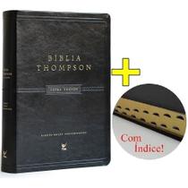 Bíblia Thompson - Aec - Letra Grande - Luxo Preta C/ Índice -