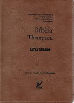 Bíblia Thompson L. Grande Marrom Couro Legitimo