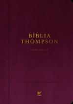 Bíblia Thompson - Letra Grande - Com Indice - Capa Luxo Vinho