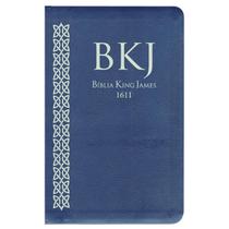 Bíblia Ultrafina Masculina Feminina King James 1611 Slim Azul - Bvbooks
