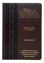 Bíblia Universal Assembleia Batista Harpas Coros Promessas Mapas Índice Evangélica Palavra De Jesus Em Vermelho Letra Gigante Pentecostal