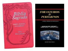 Bíblia Vermelha Neon Lt Hipergigante Luxo com Harpa + Livro de Estudo