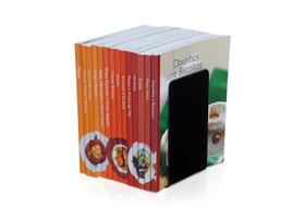 Bibliocanto Aparador Suporte Organizador Apoio De Livros Acrílico Kit 2 Cor Preto Acrílico Decor UNIDADE