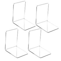 Bibliocanto Cristal Suporte Apoio Livro Aparador Lateral Para Estante Organizador Livros e Out