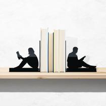 Bibliocanto Suporte Aparador Porta Livros Adultos Lendo - Fábrica Geek