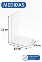 Bibliocanto Suporte Organizador de Livros Kit 5 Pares Acrílico