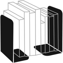 Bibliocanto suporte p/livros metal preto - CAVIA