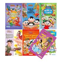 Biblioteca Infantil Kit 7 Livros Contos Clássicos Infantil Com Turma Da Mônica