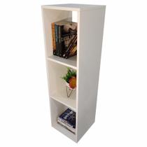 Biblioteca multiuso estante p/livros ou decoração 100%mdf