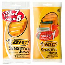 Bic Kit Barbeador Comfort 3 Advance + Sensitive Shaver Pague 5 Leve 7