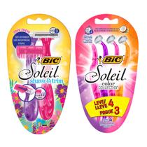 Bic Kit Depilador Soleil Color Collection + Soleil Shave & Trim com Aparador de Pelos