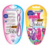 Bic Kit Depilador Soleil Shave & Trim com Aparador de Pelos + Soleil Clic
