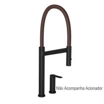 Bica Monocomando Cozinha Colore Mesa 2289.BL.MT.MR Black Matte/Marrom