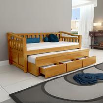 Bicama 3 Gavetas Safira Cor Imbuia + 2 Colchões Ortobom D28 Bicama 3 Gavetas Safira Cor Imbuia + 2 Colchões Ortobom D28