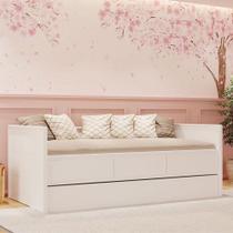 Bicama Babá Ambiente Lais Branco Aceinado - Carolina Bicama Babá Ambiente Lais Branco Aceinado - Carolina