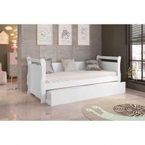 Bicama Babá Infantil Solteiro Framar Bella Branco Mdf Bicama Babá Infantil Solteiro Framar Bella Branco Mdf