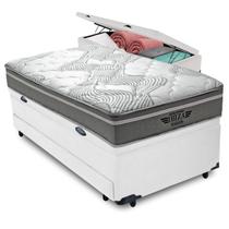 Bicama Baú Branco + Colchão Ibiza Molas V-Tech Solteiro Bicama Baú Branco + Colchão Ibiza Molas V-Tech Solteiro